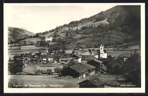 AK Kaprun i/Kapruner Tal, Totale mit Kirche