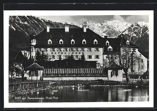 AK Imst an der Fernpassstrasse, Hotel Post