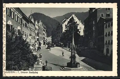 AK Kufstein, Unterer Stadtplatz