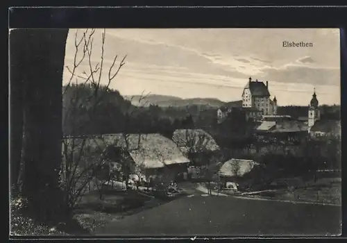 AK Elsbethen, Ortsansicht mit Kirche