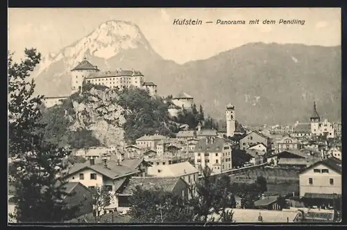 AK Kufstein, Panorama mit dem Pendling