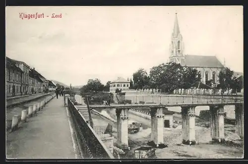 AK Klagenfurt, Lend mit Blick zur Kirche