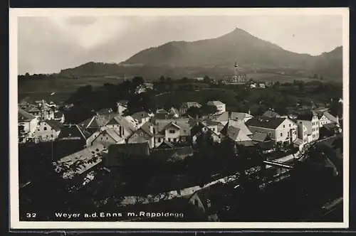 AK Weyer a. d. Enns, Ortsansicht mit Rapoldegg