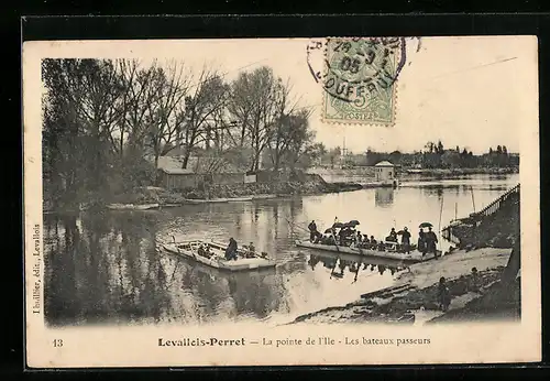 AK Levallois-Perret, La pointe de l`Ile, Les bateaux passeurs