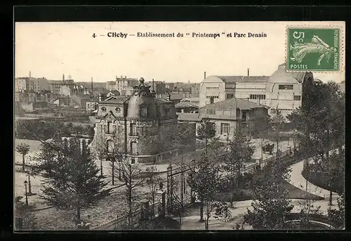 AK Clichy, Etablissement du Printemps et Parc Denain