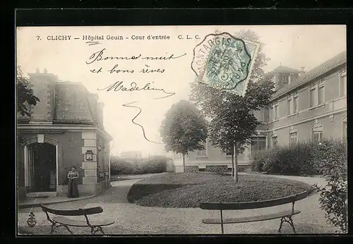AK Clichy, Hopital Gouin, Cour d'Entree