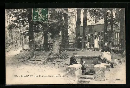 AK Clamart, la fontaine Sainte-Marie