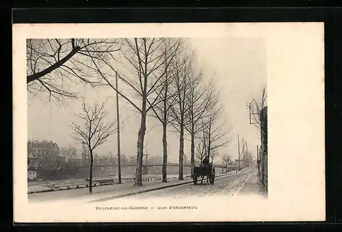 AK Villeneuve-la-Garenne, Quai D`Argenteuil