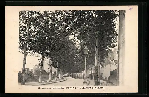 AK Gennevilliers, Boulevard circulaire d'Epinay