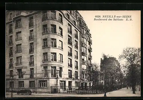 AK Neuilly-sur-Seine, Boulevard des Sablons