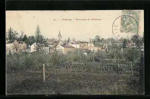 AK Chatenay, Panorama aus der Vogelschau