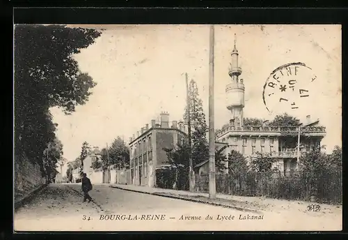 AK Bourg-la-Reine, Avenue du Lycèe Lakanal