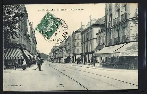 AK Boulogne-sur-Seine, La Grande Rue