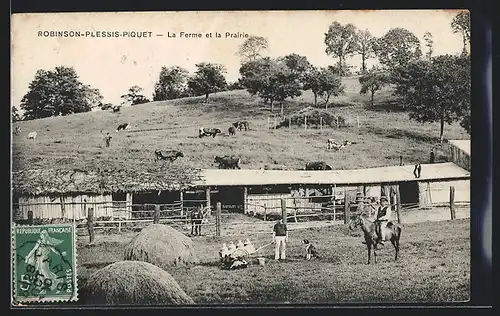 AK Robinson-Plessis-Piquet, La Ferme et la piscine