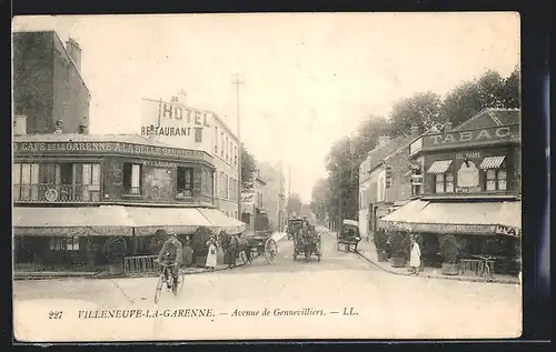 AK Villeneuve-la-Garenne, Avenue de Gennevilliers