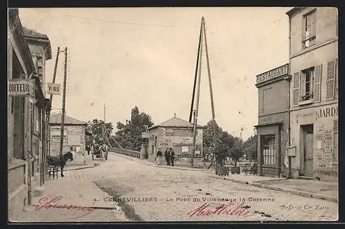AK Gennevilliers, Le Pont de Villeneuve la Garenne