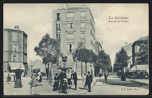 AK La Garenne, Rue de la Pointe, Strassenpartie