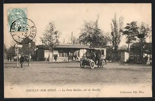 AK Neuilly-sur-Seine, La Porte Maillot, cotè de Neuilly