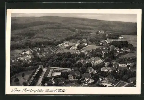 AK Bad Rothenfelde, Ortsansicht mit Teutob. Wald