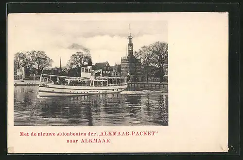 AK Alkmaar, Dampfer Graf Willem