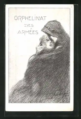 Künstler-AK Orphelinat des Armées