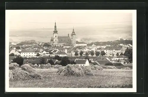 AK Wischau / Vyskov, Blick nach dem Ort