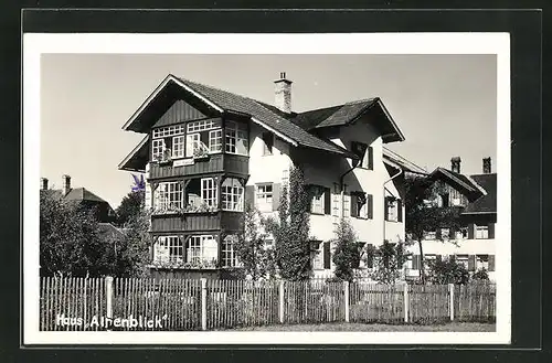 AK Oberstdorf, Hotel Haus Alpenblick im Sonnenschein