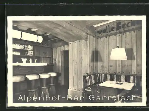 AK Garmisch, Park-Hotel Alpenhof, Bar