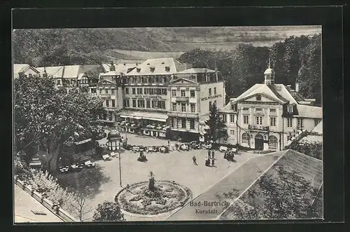 AK Bad-Bertrich, Partie auf dem Kurplatz am Hotel Pitz