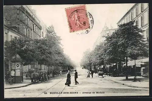 AK Neuilly-sur-Seine, Avenue de Madrid