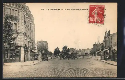AK La Garenne, La rue Dumont-d`Urville et Avenue Comte