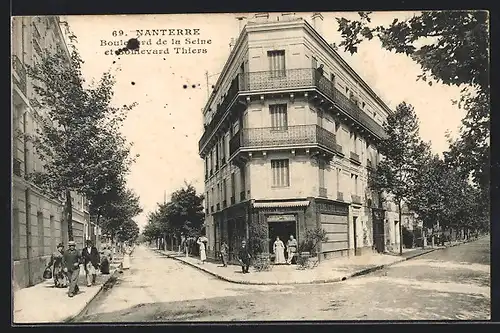 AK Nanterre, Boulevard de la Seine et Boulevard Thiers