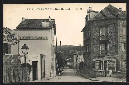 AK Chaville, Rue Carnot-Pension de Famille