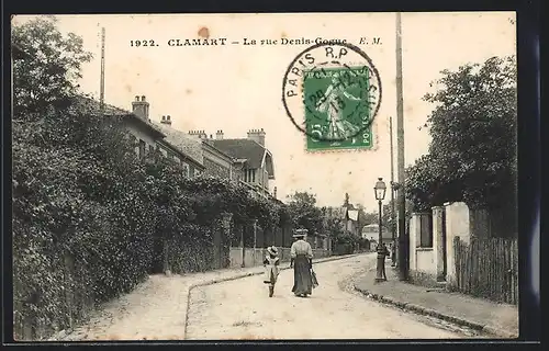 AK Clamart, La rue Denis-Gogue