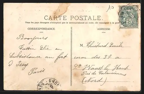 AK Clamart, Rue de Paris, prise de la rue Condorcet