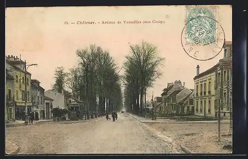 AK Chatenay, Avenue de Versailles (vers Choisy)