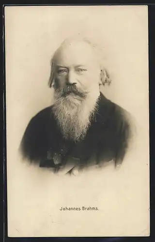 AK Portrait des Musikers Johannes Brahms