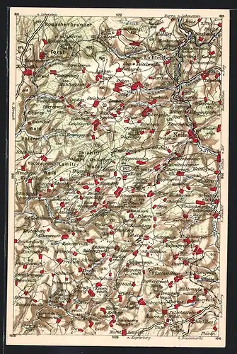 AK Naila, Landkarte der Umgebung