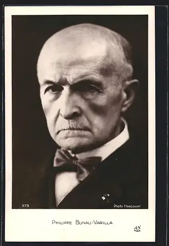 AK Philippe Bunau-Varilla im Anzug mit Fliege