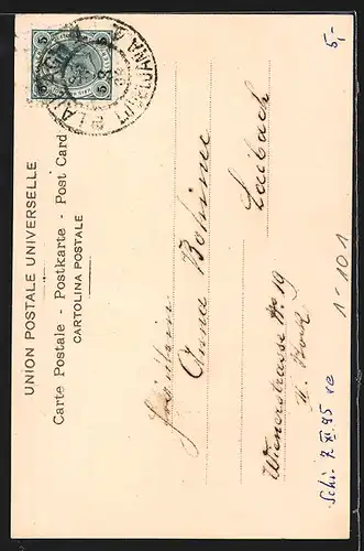 AK Papst Pius X. mit rotem Mantel, Halbportrait