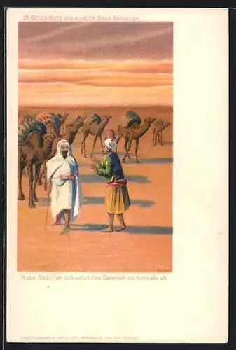 AK Avak Baba Abdallah története, Baba Abdallah kicsalja a tevéket a dervistöl, Märchen