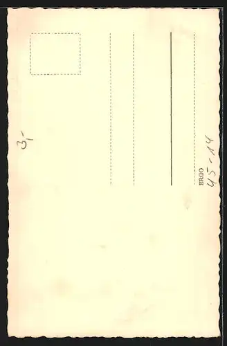 Foto-AK Jungen auf Skiern