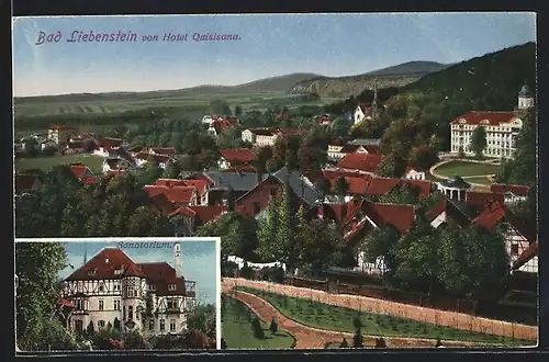 AK Bad Liebenstein, Panorama, Sanatorium