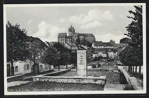 AK Diez a. d. Lahn, Ehrenmal und Schloss