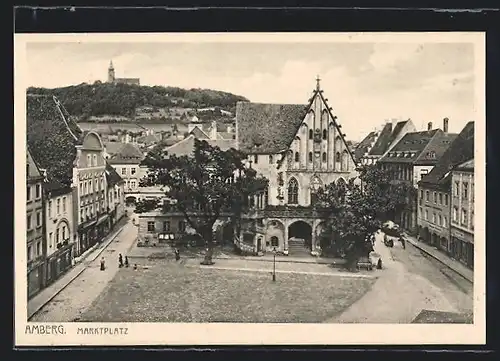 AK Amberg, Blick über den Marktplatz