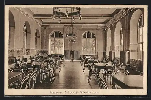 AK Schonstett, Sanatorium, Aufenthaltsraum