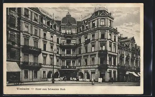 AK Wiesbaden, Hotel zum Schwarzen Bock