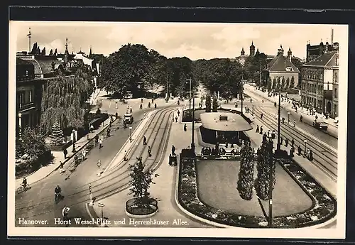 AK Hannover, Platz und Herrenhäuser Allee