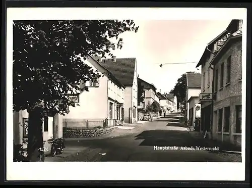 AK Asbach /Westerwald, Blick in die Hauptstrasse