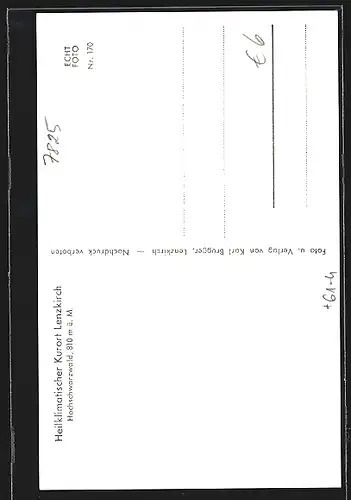 AK Lenzkirch, Wegweiser nach Neustadt Stuttgart, Titisee Freiburg